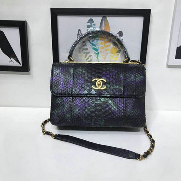 シャネル CHANEL JS-CH92236SJBK 2020年最新入荷 トップハンドルバッグ トートバッグ 2way ショルダーバッグ ハンドバッグ 蛇柄