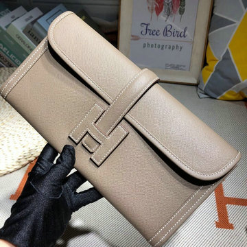 エルメス HERMES 063-H509058QDH 2019年最新入荷 ジジェ エラン クラッチバッグ 手持ちかばん ヴォーエプソン セカンドバッグ