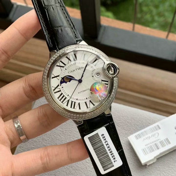 カルティエ CARTIER ZX-CAT20011  2020年最新入荷 腕時計 オートマチック ウォッチ メンズ 時計 自動巻き 本革ベルト