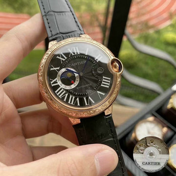 カルティエ CARTIER ZX-CAT20014 2020年最新入荷 腕時計 オートマチック ウォッチ メンズ 時計 自動巻き 本革ベルト