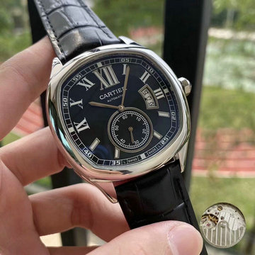 カルティエ CARTIER ZX-CAT20019 2020年最新入荷 腕時計 オートマチック ウォッチ メンズ 自動巻き 時計 本革ベルト