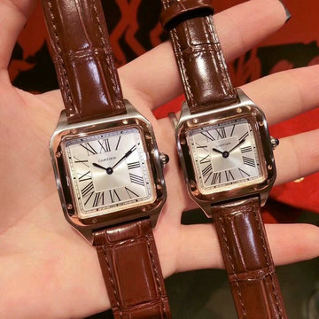 カルティエ CARTIER ZX-CAT20020  2020年最新入荷 腕時計 クォーツ ウォッチ メンズ レディース 時計 男女兼用 カップルタイプ 本革ベルト