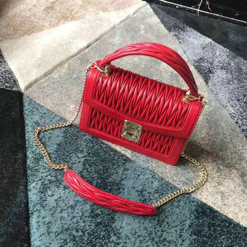 ミュウミュウ MIUMIU 99-MM5BA094 2020年最新入荷 マテラッセ トップハンドルバッグ 2way 斜め掛け ショルダーバッグ レディースかばん ラムスキン