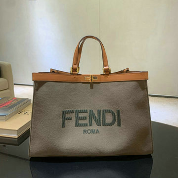 フェンディ FENDI BXN-FD83338 2020年最新入荷 ピーカブー エックス トップハンドルバッグ トートバッグ キャンパス ラゲージバッグ レディースかばん