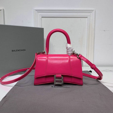 バレンシアガ BALENCIAGA  DDB-BA8896P 2020年最新入荷 アワーグラスシェイプ スモール トップハンドルバッグ トートバッグ 2way ショルダーバッグ カーフレザー