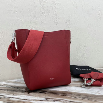セリーヌ CELINE DDB-CE90841QRD 2020年最新作 スモール サングル バケット バッグ ハンドバッグ トートバッグ 2way ショルダーバッグ カーフレザー