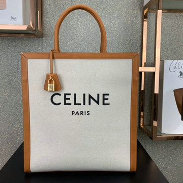 セリーヌ CELINE DDB-CE190402B 2020年最新作 スモール バーティカル カバ ハンドバッグ トートバッグ トリオンフキャンバス カーフスキン