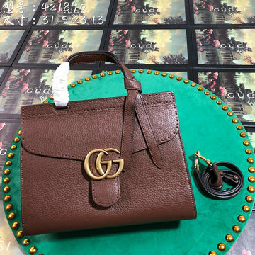 グッチ GUCCI  057-GG421890PS 2020年最新入荷 トップハンドルバッグ トートバッグ レディースかばん カーフレザー