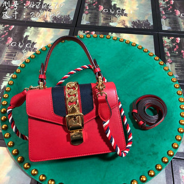 商品名称：グッチ GUCCI  057-GG470270R 2020年最新入荷 シルヴィ レザー ハチ スター トートバッグ 2way ショルダーバッグ カーフレザー