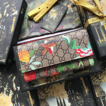 グッチ GUCCI 057-GG424892X  2020年最新入荷 二つ折り長財布 ロングウォレット キャンパス カードケース