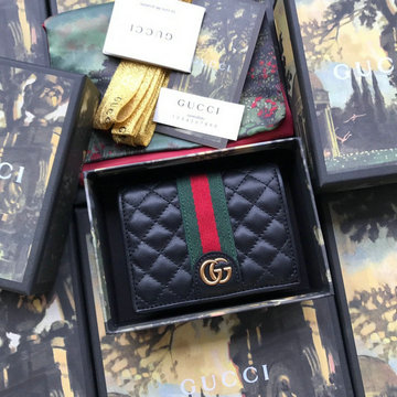 グッチ GUCCI  057-GG536453 2020年最新入荷 二つ折り短財布 ショートウォレット カードケース 札入れ カーフレザー