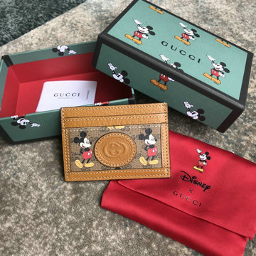グッチ GUCCI  057-GG602535 2020年最新入荷 カードケース DISNEY ディズニー 名刺入れ レザー