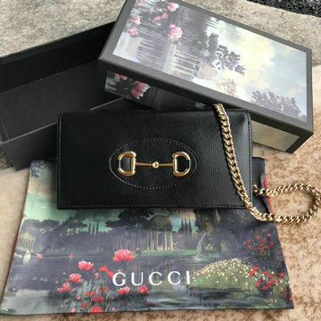 グッチ GUCCI  057-GG621892P 2020年最新入荷 1955 ホースビット チェーン付き ウォレット 長財布 ショルダーバッグ レザー