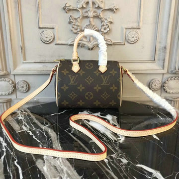 商品名称：ルイヴィトン LOUISVUITTON 057-M61252 2020年最新入荷 ナノ スピーディ トップハンドルバッグ トートバッグ 2way ショルダーバッグ モノグラムキャンパス