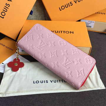 ルイヴィトン LOUISVUITTON 057-M64161 2020年最新入荷 ポルトフォイユ クレマンス ジッピーウォレット ファスナー長財布 ロングウォレット モノグラム アンプラント レザー