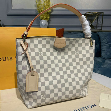ルイヴィトン LOUISVUITTON 057-N42248 2020年最新入荷 グレースフル MM トートバッグ ハンドバッグ ダミエアズールキャンパス