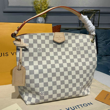 ルイヴィトン LOUISVUITTON 057-N42249 2020年最新入荷 グレースフル MM トートバッグ ハンドバッグ ダミエアズールキャンパス