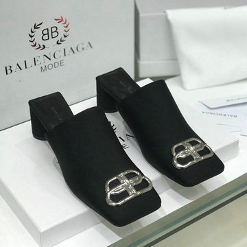 バレンシアガ BALENCIAGA 26-BAJ20012L 2020年夏最新入荷 ダブルスクエア サンダル ハイヒールシューズ ミュール 靴 レディースシューズ サマーサンダル