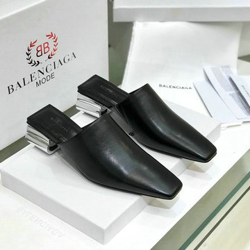 バレンシアガ BALENCIAGA 26-BAJ20012P 2020年夏最新入荷 ダブルスクエア サンダル ハイヒールシューズ ミュール 靴 レディースシューズ サマーサンダル