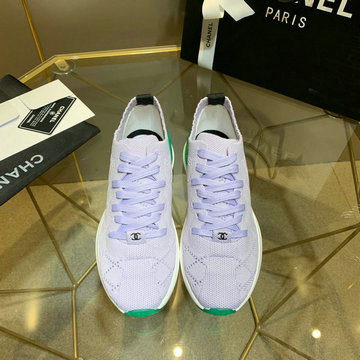 シャネル CHANEL   26-CHJ20069Q 2020年夏最新入荷 レディース スニーカー スポーツシューズ 運動靴 レースアップシューズ カジュアルシューズ ミックス ファイバー