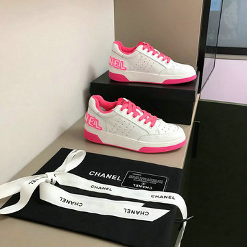 商品名称：シャネル CHANEL 26-CHJ200048L 2020年夏最新入荷 スニーカー フラットシューズ レースアップシューズ カジュアルシューズ 運動靴 スポーツシューズ カーフスキン