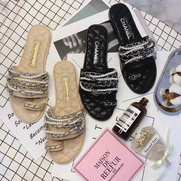 シャネル CHANEL 26-CHJ200051 2020年夏最新入荷 サマーサンダル ミュール フラットサンダル スリッパ カーフレザー