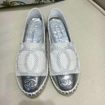 商品名称：シャネル CHANEL 26-CHJ200055D 2020年夏最新入荷エスパドリーユシューズ レディース フラットシューズ カジュアルシューズ レザー