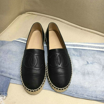 シャネル CHANEL 26-CHJ200055P 2020年夏最新入荷エスパドリーユシューズ レディース フラットシューズ カジュアルシューズ レザー