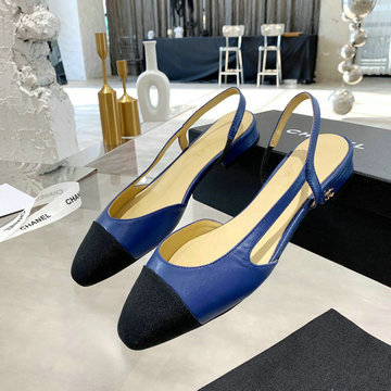 シャネル CHANEL 26-CHJ200056DP  2020年夏最新入荷 スリングバック シューズ フラットシューズ サマーサンダル ミュール レザー