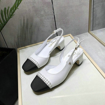 シャネル CHANEL 26-CHJ200056GZ 2020年夏最新入荷 スリングバック シューズ ローヒールシューズ サマーサンダル ミュール レザー