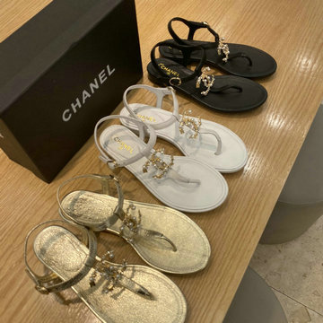 商品名称：シャネル CHANEL 26-CHJ200059C 2020年夏最新入荷 スリングバック ミュール フラット フリップフロップ スリッパ ビーチサンダル サマーサンダル