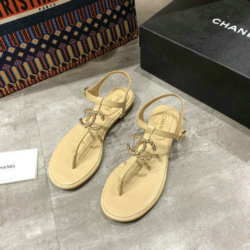 商品名称：シャネル CHANEL 26-CHJ200059Q 2020年夏最新入荷 スリングバック ミュール フラット ビーチサンダル サマーサンダル ミュール アンクルストラップ スリッパ レザー