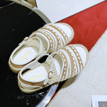 シャネル CHANEL 26-CHJ200057 2020年夏最新入荷 スリングバック シューズ フラットシューズ サマーサンダル ミュール レザー