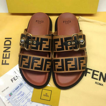 フェンディ FENDI 2020年夏最新入荷 スライドサンダル ファブリック サマーサンダル カップルタイプ ミュール エラスティックバンド付き スリッパ 男女兼
