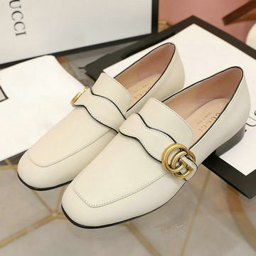 グッチ GUCCI 26-GGJ20036A 2020年夏最新入荷 ダブルG付き ウィメンズ ローファー ローヒールシューズ レディースシューズ レザー