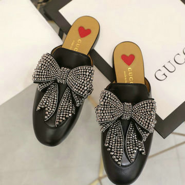 グッチ GUCCI 26-GGJ20038 2020年夏最新入荷 ウィメンズ スリッパ かかとなし ローファー サマーサンダル ミュール レザー