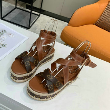 商品名称：ルイヴィトン LOUISVUITTON 26-LVJ20043 2020年夏最新入荷 バウンダリー ライン サンダル ハイヒールシューズ レディースシューズ