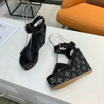 ルイヴィトン LOUISVUITTON 26-LVJ20044H 2020年夏最新入荷 スターボード ライン サンダル ハイヒールシューズ レディースシューズ サマーサンダル レザー