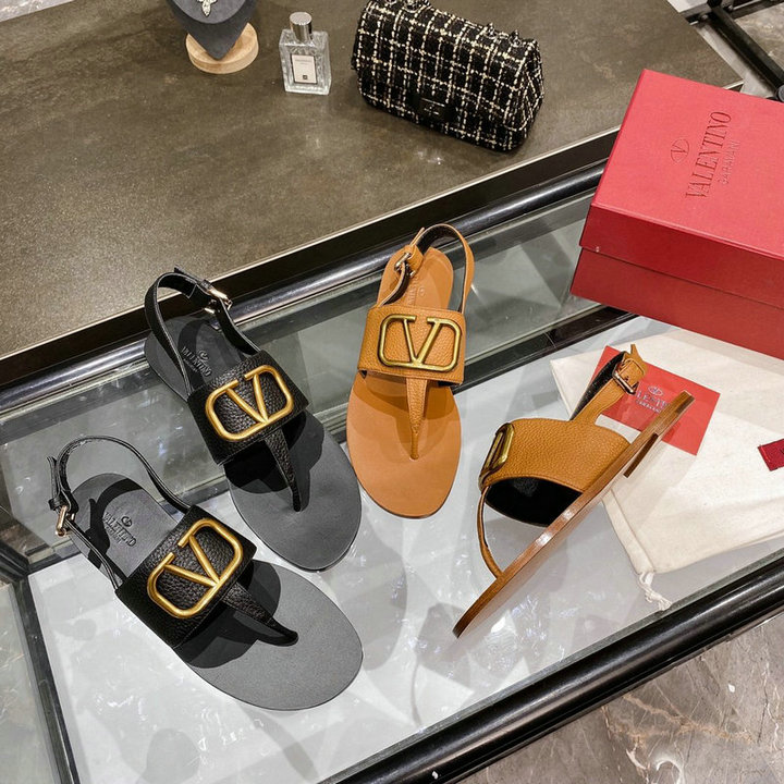 ヴァレンティノ Valentino 2020年夏最新入荷 Vロゴ フリップフロップ ミュール スリングバックサンダル アンクルストラップ サマーサンダル スリッパ
