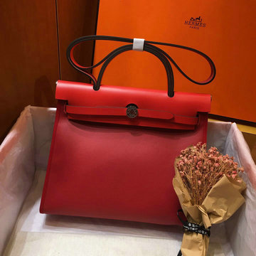 エルメスHERMES 063-HEBB31RD 2020年最新入荷 エールバッグ トップハンドルバッグ トートバッグ 2way ショルダーバッグ