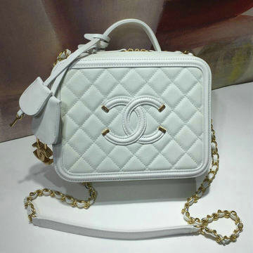 シャネル CHANEL JS-CH1785DB  2020年最新入荷 ヴァニティー ケース ハンドバッグ 斜め掛け ショルダーバッグ 化粧箱 レザー