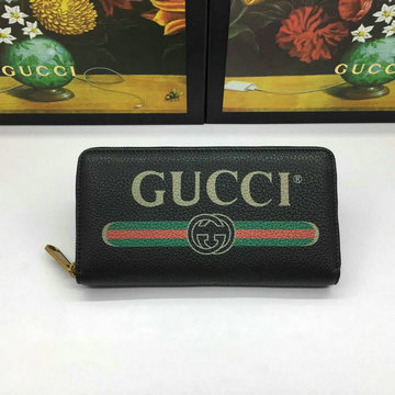 グッチ GUCCI 057-GG496317 2020年最新入荷 グッチ プリント ジップアラウンドウォレット ファスナー長財布 カーフレザー