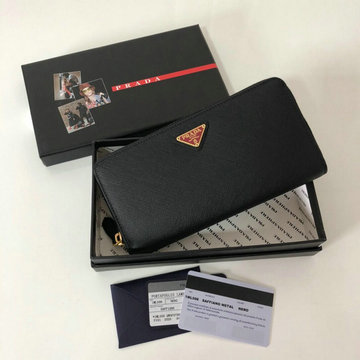 プラダ PRADA 99-PD1M1188SS 2020年最新入荷 ジッピーウォレット ファスナー長財布 カーフレザー