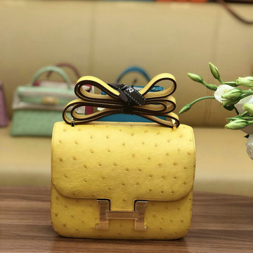 エルメス HERMES 063-HE108219TPHY 2020年最新入荷 コンスタンス 斜め掛け ショルダーバッグ レディースかばん オーストリッチ革