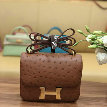 商品名称：エルメス HERMES 063-HE108219TPJZ 2020年最新入荷 コンスタンス 斜め掛け ショルダーバッグ レディースかばん オーストリッチ革