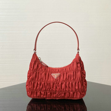 プラダ PRADA DDB-PD1092RD  2020年最新入荷 ナイロン サフィアーノレザー ミニバッグ ショルダーバッグ ホーボーバッグ
