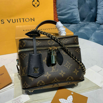 ルイヴィトン LOUISVUITTON 057-M45165  2020年最新入荷 ヴァニティ NV PM ショルダーバッグ 化粧箱 カメラバッグ モノグラムキャンパス