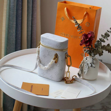 ルイヴィトン LOUISVUITTON 025-M61112B 2020年最新作 CHALK NANO 斜め掛け ショルダーバッグ トランクバッグ モノグラムキャンパス