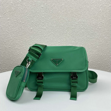 プラダ PRADA 025-PD2VD034GL  2020年最新作 メッセンジャーバッグ 斜め掛け ショルダーバッグ サフィアーノレザー ナイロン