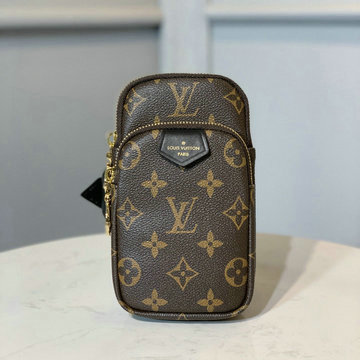 ルイヴィトン LOUISVUITTON 057-M6575A 2020年最新入荷 リストバッグ ボディバッグ 携帯ケース モノグラムキャンパス